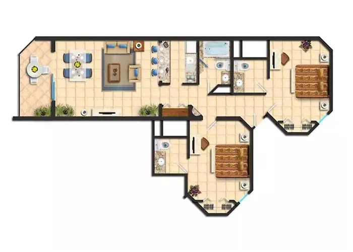 2bd Oceanview Del Palmar Cabo Villa